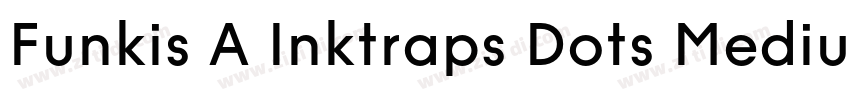 Funkis A Inktraps Dots Medium字体转换